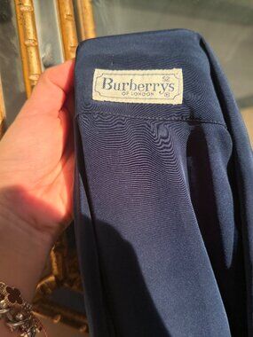 Vintage Burberry Deep Blue Blouse